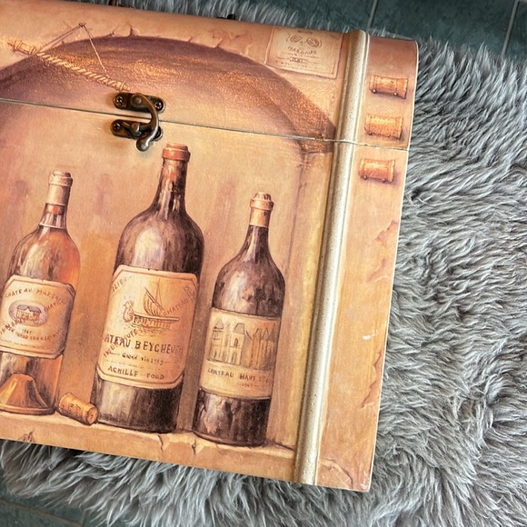 GORGEOUS FRENCH WINE STORAGE BOX - FWLT LINED INTERIOR - Picture 3 of 9